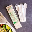 Vegware fa evőeszköz készlet