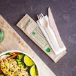 Vegware fa evőeszköz készlet