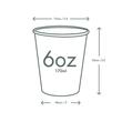 Vegware kávés pohár barna 1,5dl lebomló méretek