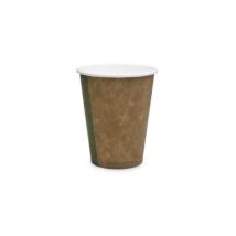 Vegware teás pohár, barna, 3,4dl, lebomló, papír és PLA