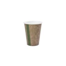 Vegware kávés pohár, barna, 2,3dl, lebomló, papír és PLA