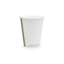 Vegware kávés pohár, fehér, 2,3dl, lebomló, papír és PLA Vegware kávés pohár, fehér, 2,3dl, lebomló, papír és PLA