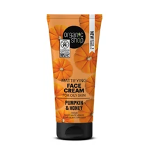 Organic Shop mattító arckrém tökmagolajjal és mézzel, 50ml