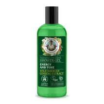 Babushka Agafia tusfürdő, energetizáló és tonizáló, vad szibériai ginzeng-kivonattal, 260ml
