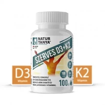 Natur Tanya szerves D3+K2 vitamin tabletta, 100db