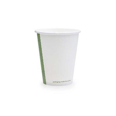 Vegware kávés pohár, fehér, 2,3dl, lebomló, papír és PLA