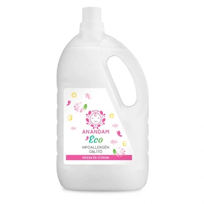 Anandam eco hipoallergén öblítő, rózsa és citrom, 3l