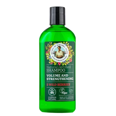 Babushka Agafia sampon, erősítő és volumennövelő, 5-féle vadon termő bogyóval 260ml