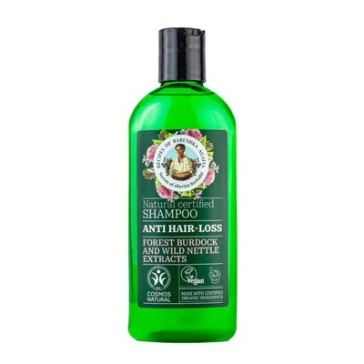 Babushka Agafia sampon hajhullás ellen erdeibojtorján- és vadcsalán-kivonattal 260ml