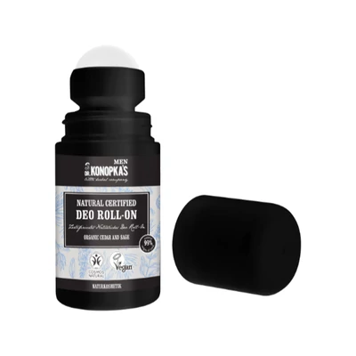 Dr.Konopka's MEN Minősített golyós dezodor bio cédrussal és zsályával, 50ml