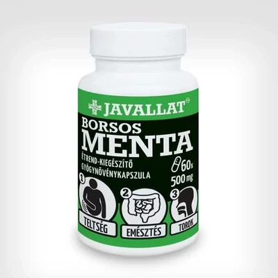 Javallat borsos menta kapszula, 60db