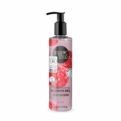 Organic Shop tusfürdő, Sense Boosting, málna, 280ml