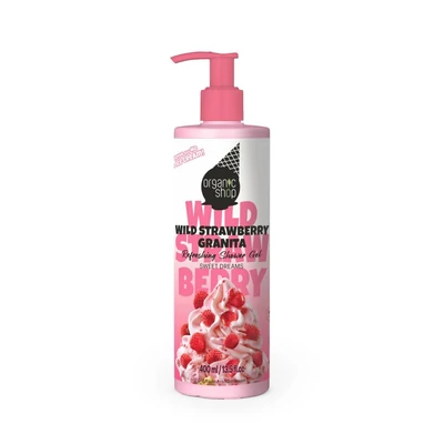 Organic Shop tusfürdő, frissítő Erdei szamócás Granita, 400ml