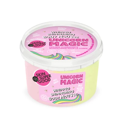 Skin Super Good csillogó testápoló mousse, Unicorn Magic, 250ml