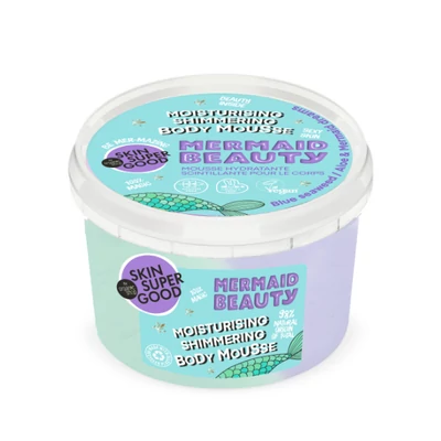 Skin Super Good hidratáló csillogó testápoló mousse, Mermaid Beauty, 250ml