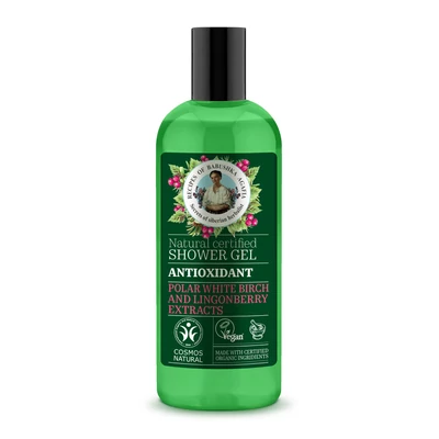 Babushka Agafia tusfürdő, antioxidáns, sarki fehérnyír- és vörösáfonya-kivonat, 260ml