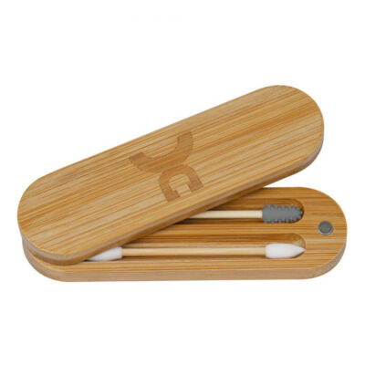 Croll&amp;Denecke újrahasználható szilikon sminkes pálcika bambusz tartóban