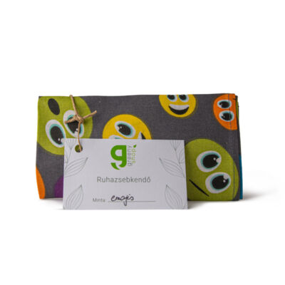 Greeny ruhazsebkendő, emoji, 33x33cm