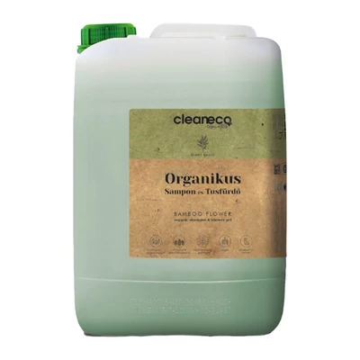 Cleaneco organikus tusfürdő és sampon, Bamboo flower, 5l