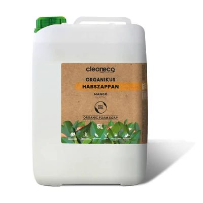 Cleaneco organikus habszappan, mangó illattal, 5l 