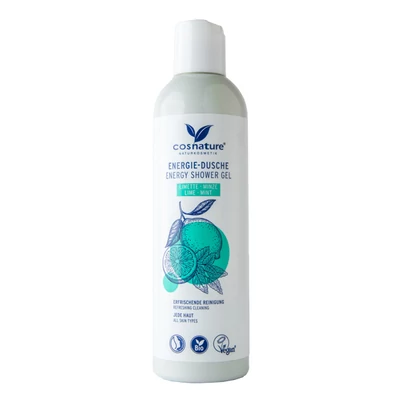Cosnature tusfürdő, frissítő, lime és mentol, 250ml