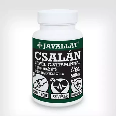Javallat csalánlevél C-vitaminnal kapszula, 60db