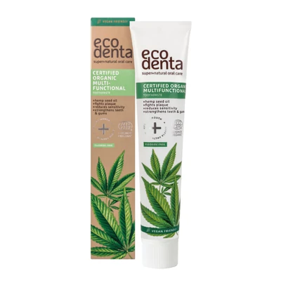 Ecodenta minősített multifunkcionális bio fogkrém, fluoridmentes, 75ml