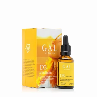 GAL D3-vitamin étrend-kiegészítő cseppek, 30ml