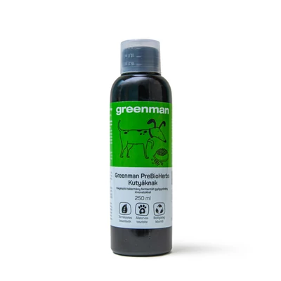 Greenman PreBioHerbs táplálékkiegészítő kutyáknak, 250ml