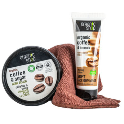 Greeny frissítő kávé kozmetikai csomag