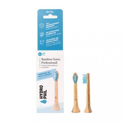 Hydrophil Bamboo Sonic bambusz pótfej elektromos fogkeféhez (2db)
