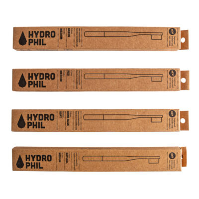 Hydrophil bambusz fogkefe, felnőtt, közepes sörtével - Válassz színt!