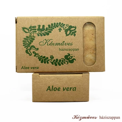Kézműves prémium háziszappan, aloe vera, 80g