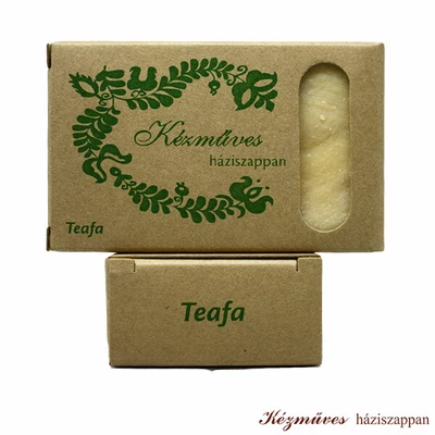 Kézműves prémium háziszappan, teafa, 80g