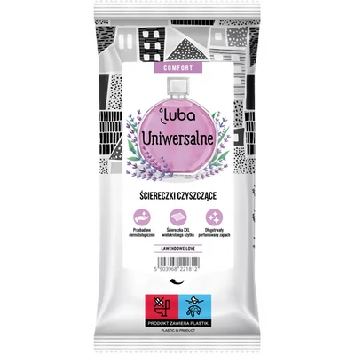 Luba Comfort tisztítókendő, univerzális, levendula illatú, 32db