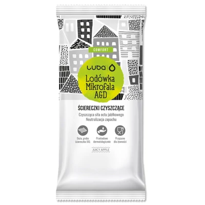 Luba Comfort tisztítókendő, hűtőszekrény, mikrohullámú sütő, háztartási gépek, 32db