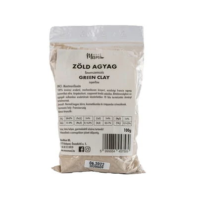 Mosómami zöld agyag, 100g
