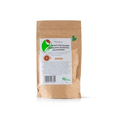Mosómami HennaPure bio henna por keverék, sötétbarna, 100g