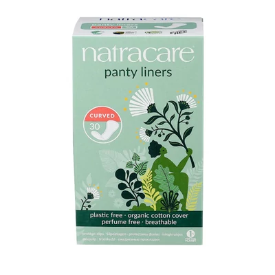 Natracare BIO tisztasági betét ívelt 30db
