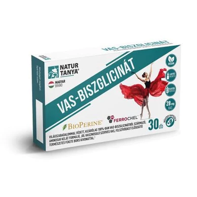 NaturTanya vas-biszglicinát kapszula, 30db