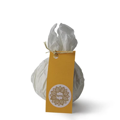 Napvirág fürdőgolyó (fürdőbomba), narancs, 90g