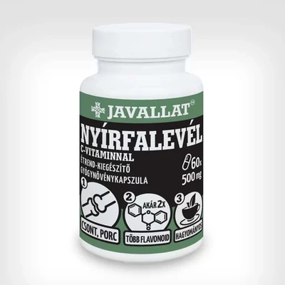 Javallat Nyírfalevél C-vitaminnal kapszula, 60db