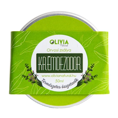 Olivia Natural krémdezodor, orvosi zsálya, 50ml