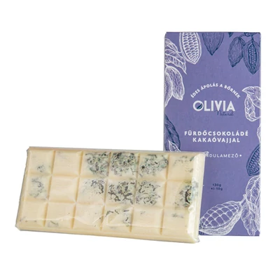 Olivia Natural fürdőcsokoládé levendulamező 130g