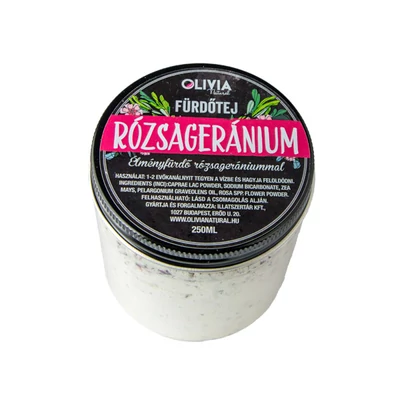 Olivia Natural fürdőtej, rózsa-geránium, 250ml