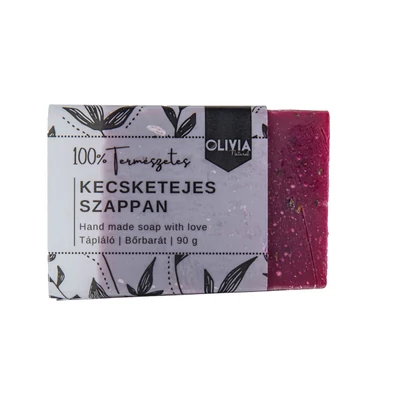 Olivia Natural kecsketejes natúr szappan, levendula, 90g