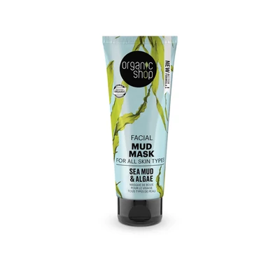 Organic Shop arcpakolás, tápláló, bio alga és iszap, 75ml