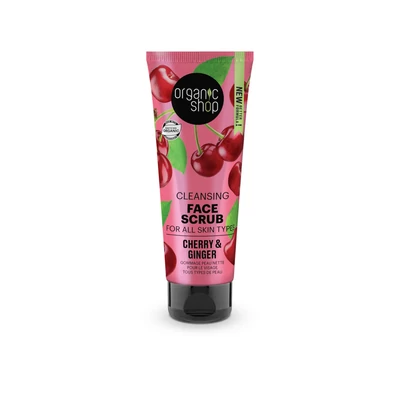 Organic Shop arcradír, tisztító, bio gyömbér és cseresznye, 75ml