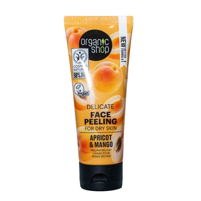 Organic Shop arcpeeling delicate sárgabarack és mangó 75ml