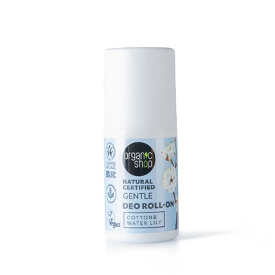 Organic Shop golyós dezodor gyapottal és tavirózsával, 50ml